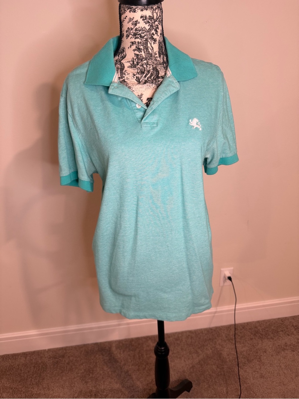 Express Medium Teal Polo Shirt